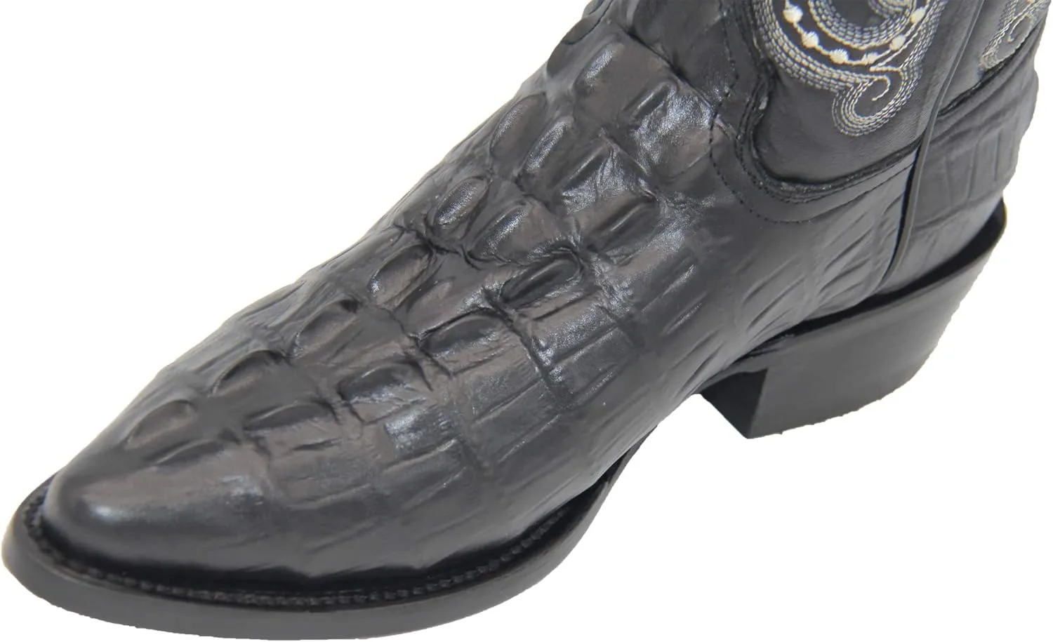 Western Shops Mens Crocodile Print Alligator Design Western Cowboy Boot