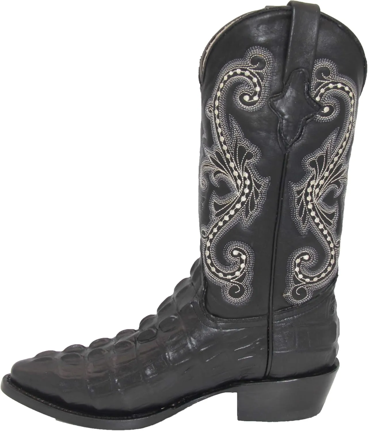 Western Shops Mens Crocodile Print Alligator Design Western Cowboy Boot
