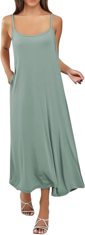 Women Full Slips Sexy Soft Slip Dress for Under Dress Spaghetti Strap Cami Slip Chemises V Neck Negligee Plus Size