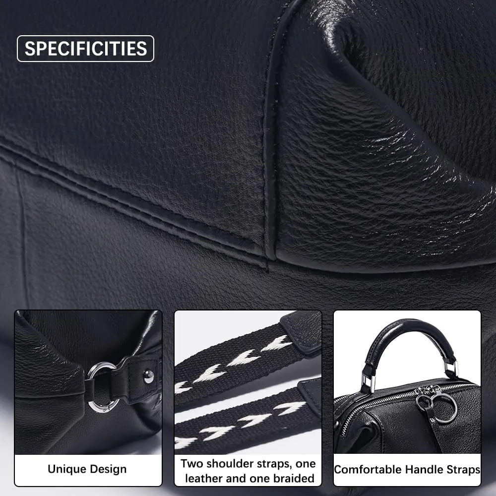 Women Genuine Leather Handbag Shoulder Purse Satchel Tote Crossbody Bag