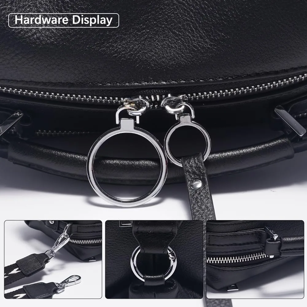 Women Genuine Leather Handbag Shoulder Purse Satchel Tote Crossbody Bag