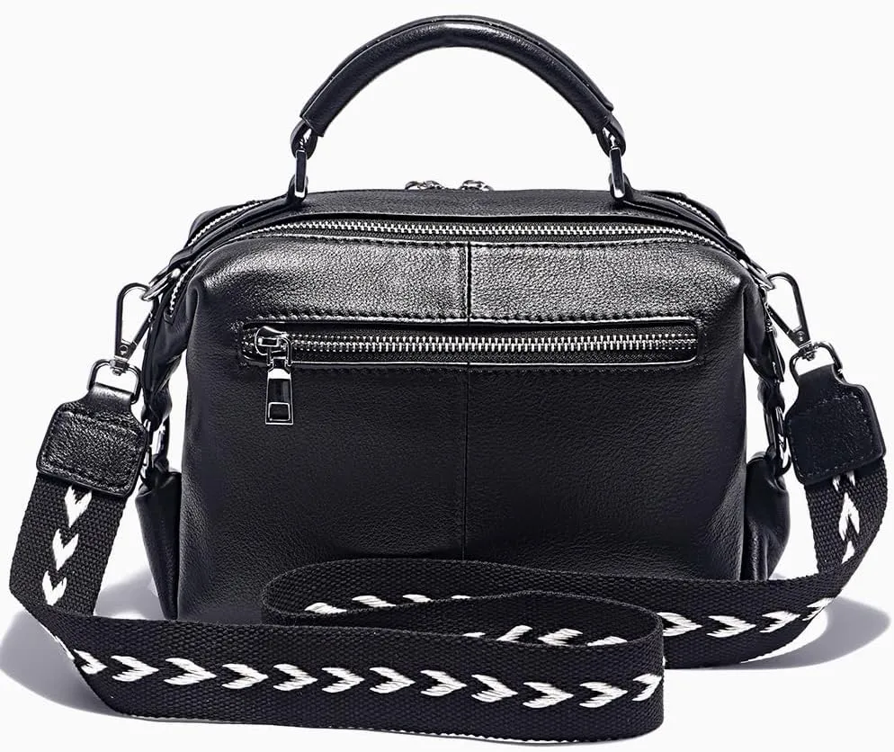 Women Genuine Leather Handbag Shoulder Purse Satchel Tote Crossbody Bag