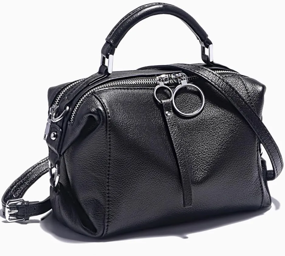 Women Genuine Leather Handbag Shoulder Purse Satchel Tote Crossbody Bag