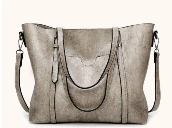 Women Genuine Leather Top Handle Satchel Daily Work Tote Shoulder Bag Large Capacity