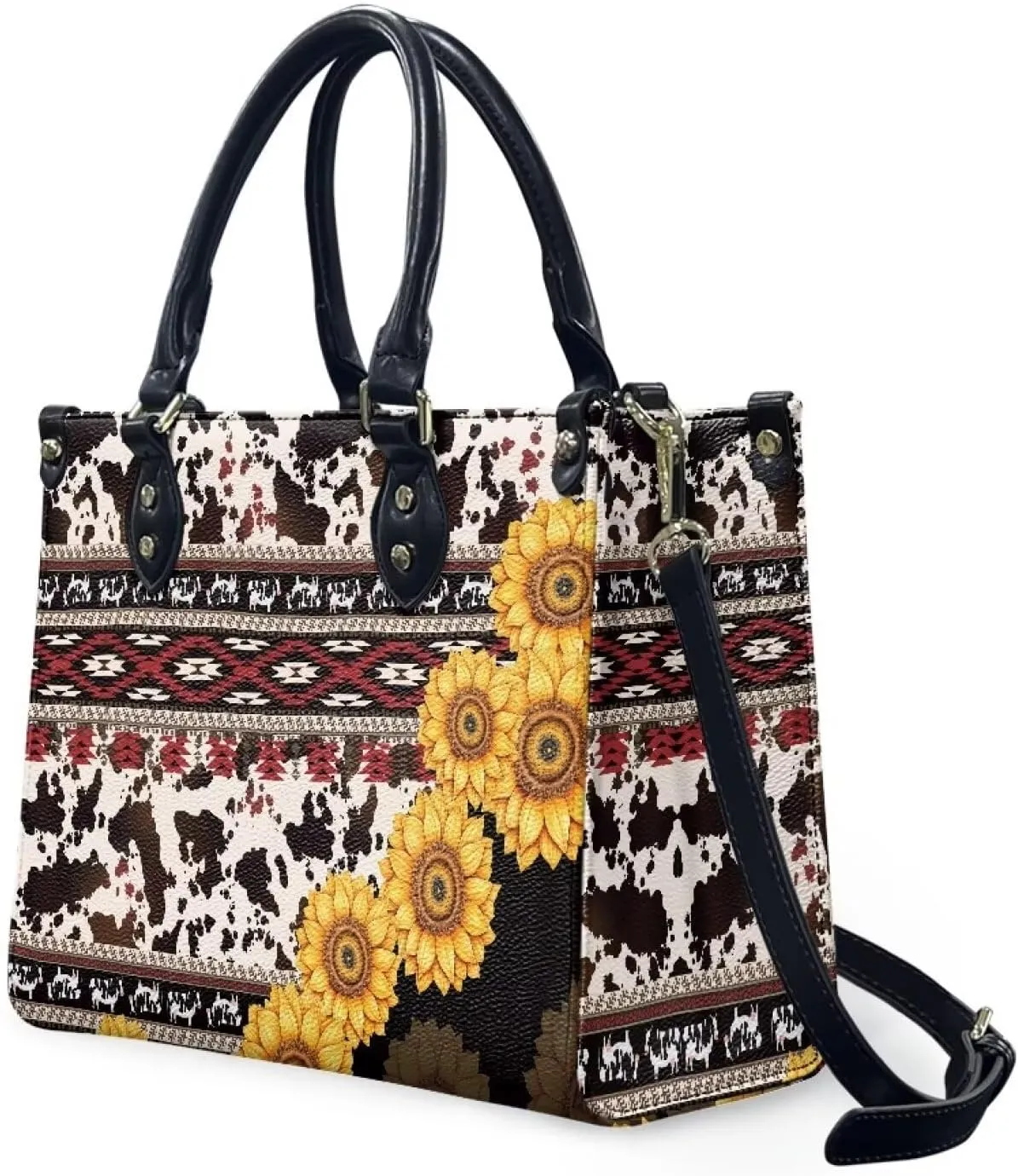 Women Purses and Handbags with Straps, Vegan Leather Satchel Purses Top Handle Tote Shoulder Bag for Work Shopping