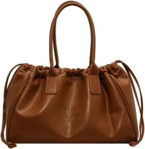 Women Soft PU Leather Shoulder Bag Vintage Slouchy Handbag Y2k Purse Leather Shoulder Bag for Women