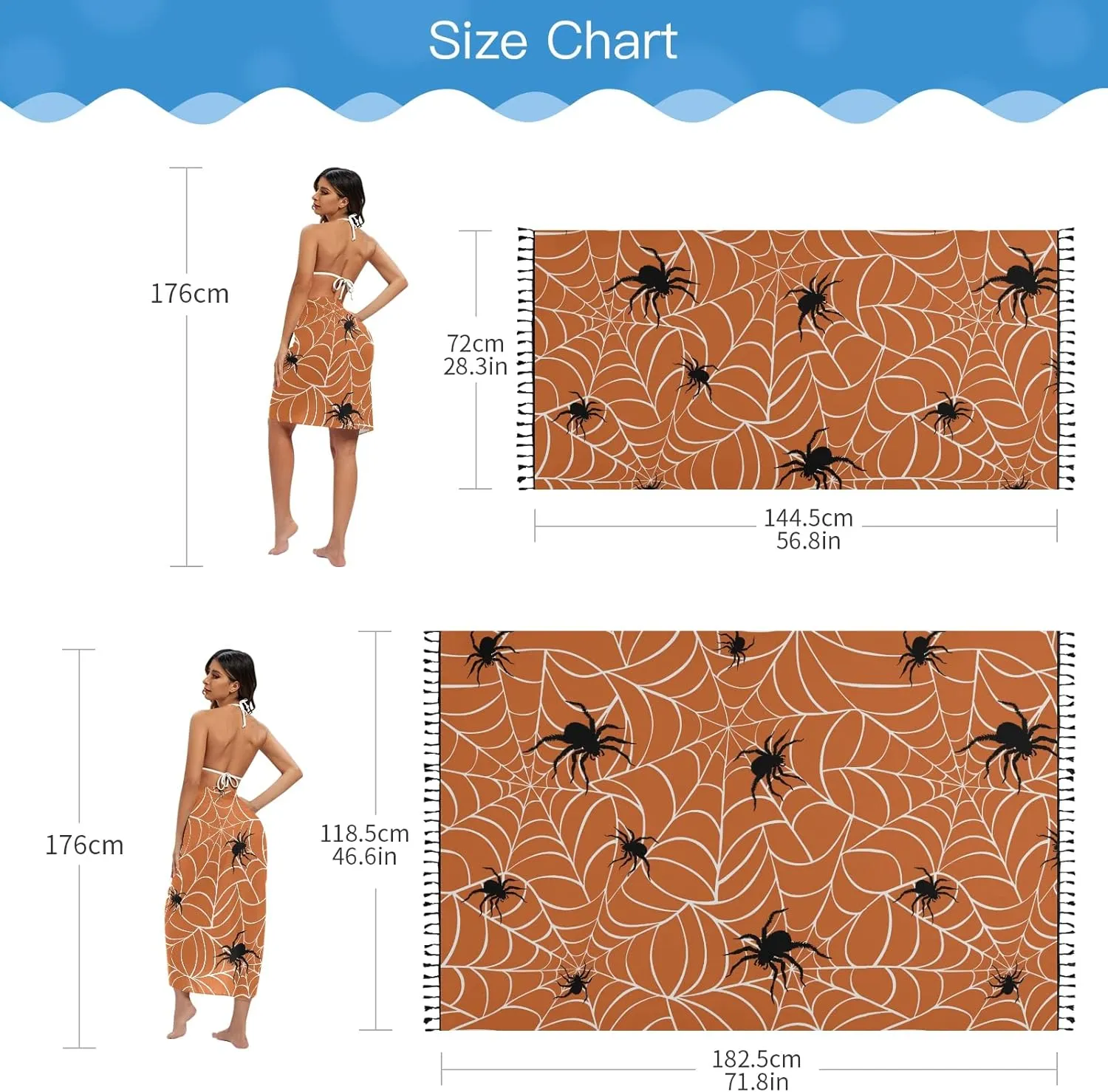 Women Swimwear Cover Ups Beach Wrap Shirt Sun Protection Blouse with Tassels