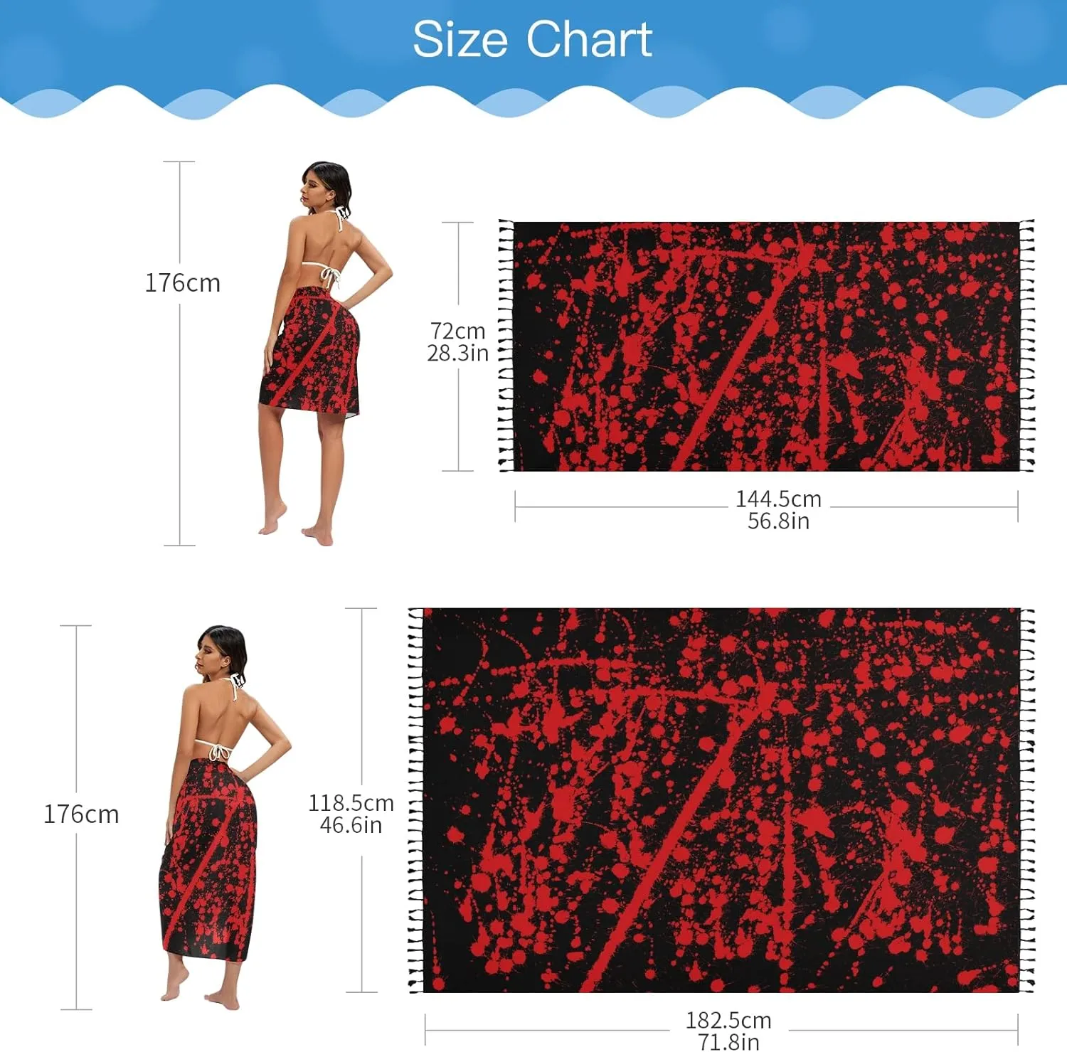 Women Swimwear Cover Ups Beach Wrap Shirt Sun Protection Blouse with Tassels
