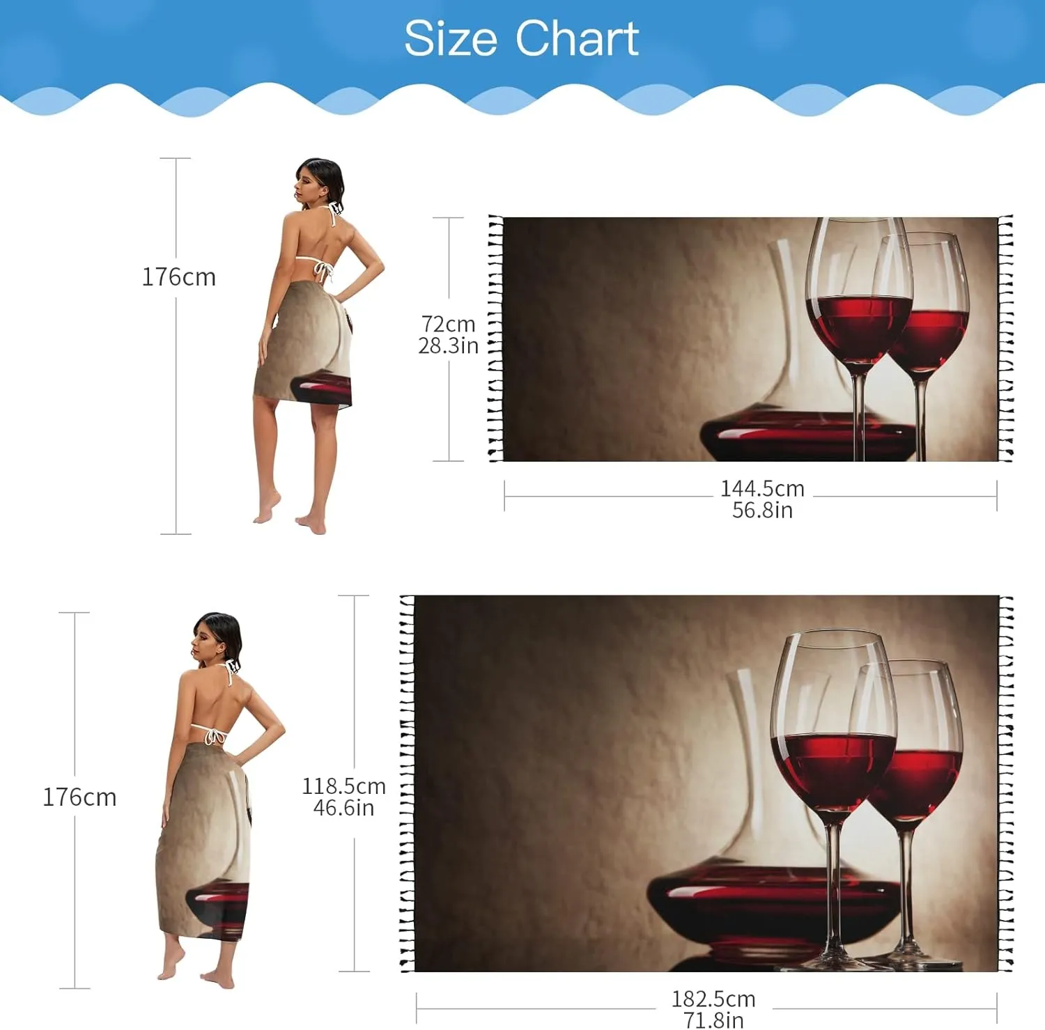 Women Swimwear Cover Ups Beach Wrap Shirt Sun Protection Blouse with Tassels