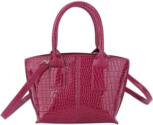 Women’ Tote Purse Crocodile Pattern Handbag Designer Shoulder Purse Stylish Leather Crossbody Bag for Travel Dating