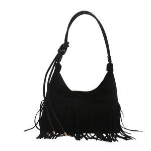 Women's Boho Tassel Shoulder Bag – Retro Chic Tote Bag