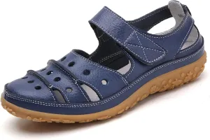 Women's Casual Slip On Shoes Comfortable Flat Sole Hook Loop Fastening Versatile Spring Summer Footwear for Work