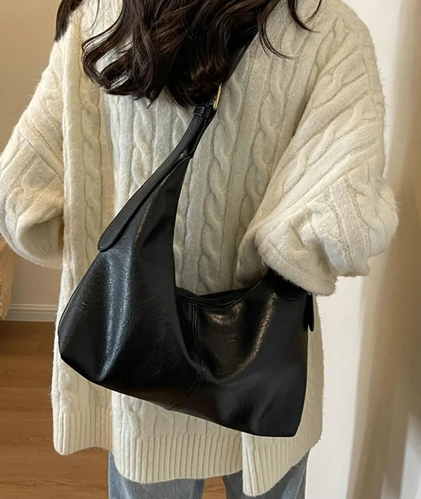 Women's Casual Tote Bags Soft Vegan Leather Shoulder Crossbody Satchel Purse Large Dumpling Working Handbags