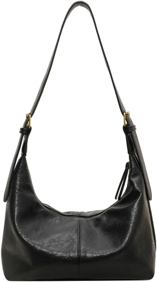 Women's Casual Tote Bags Soft Vegan Leather Shoulder Crossbody Satchel Purse Large Dumpling Working Handbags