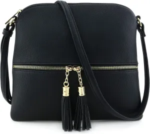 Women's Crossbody Bag with Tassel