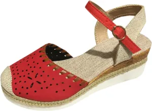 Womens Espadrille Wedge Sandals Close Toe Platform Ankle Strap Slingback Summer Dress Shoes Close Toe Dressy Comfortable