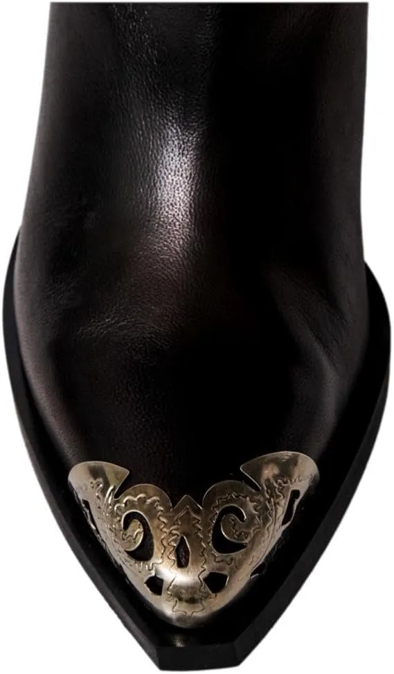 Women's Faster Horses Filigree Boots, Black Leather