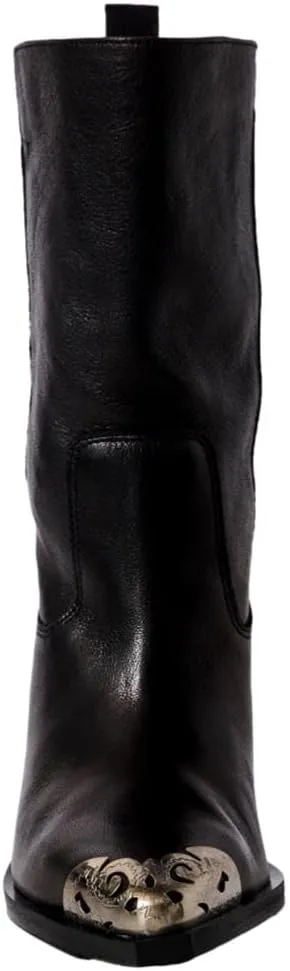 Women's Faster Horses Filigree Boots, Black Leather