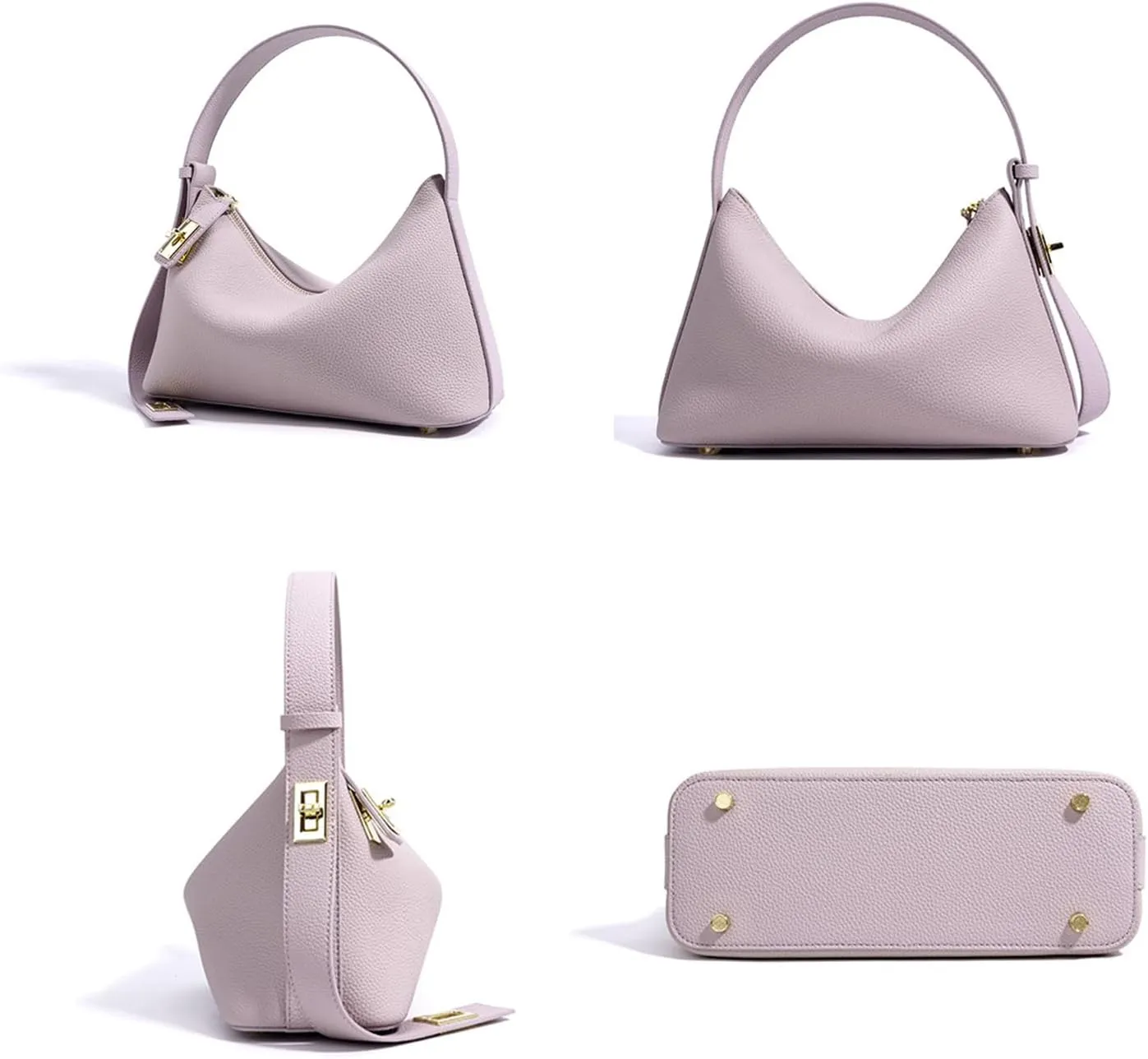 Women's Genuine Leather Shoulder Bag Shoulder Bag Underarm Leather Pillow Bag Top Handle Satchel Stylish Versatile