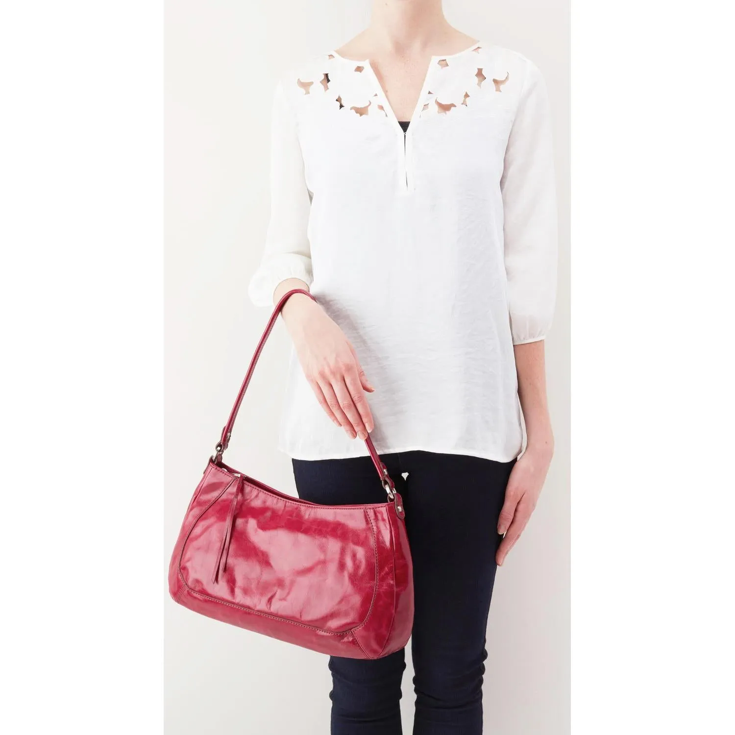 Women's Hobo Rylee Red Plum Leather