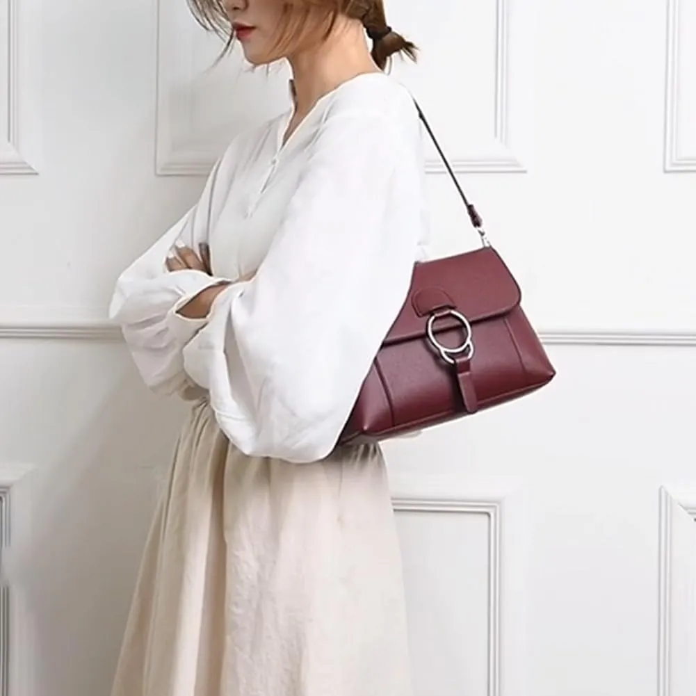 Women’s Leather Crossbody Handbag Multi-pockets Shoulder Bag Tote Purses and Handbags Hobo Tote Bag Top Handle Satchel