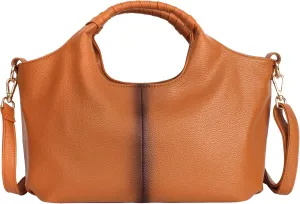 Women's Leather Handbag Purse Top Handle Satchel Bag Designer Clutch Purse Multi Pockets Crossbody Shoulder Bag