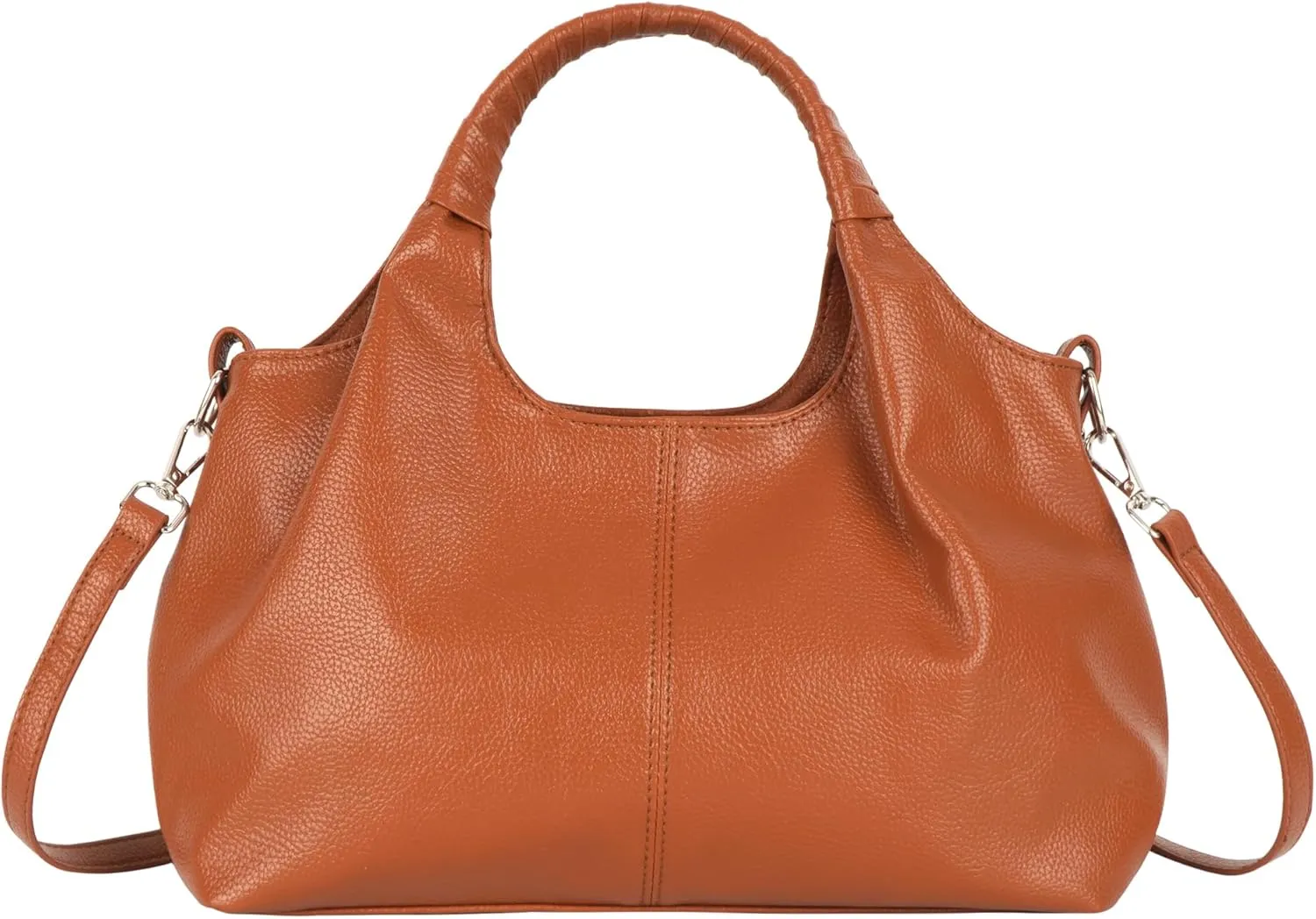 Women's Leather Handbag Purse Top Handle Satchel Bag Designer Clutch Purse Multi Pockets Crossbody Shoulder Bag