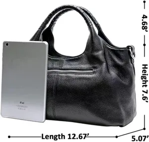 Womens Leather Purses and Handbags Shoulder Bag Top Handle Satchel Ladies Soft Large Tote Bag Cross Body Hobo Bags