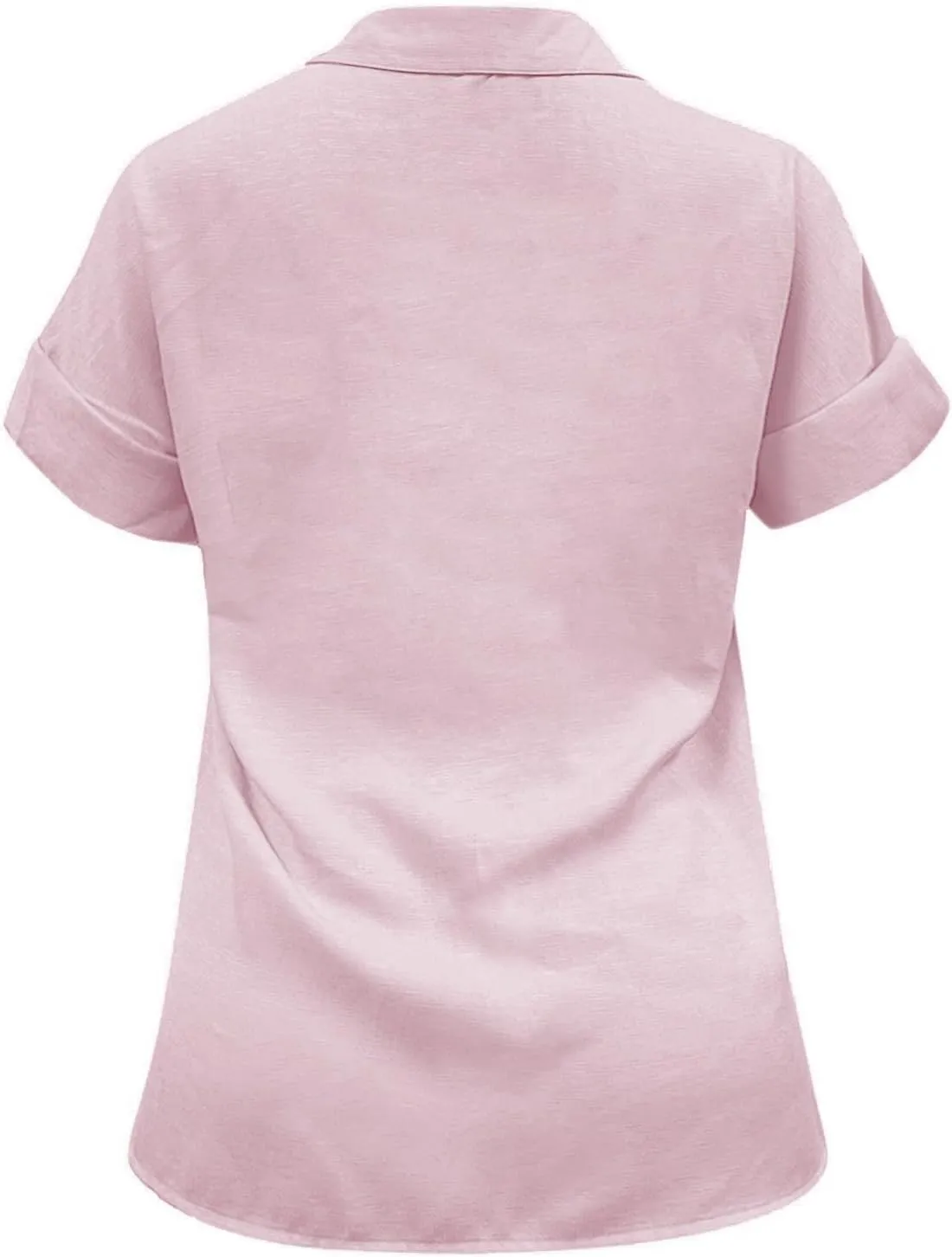 Women's Linen Shirts Thin Three Quarter Sleeve Cotton and Linen Top with Stand Collar White Tops for Women Bathing