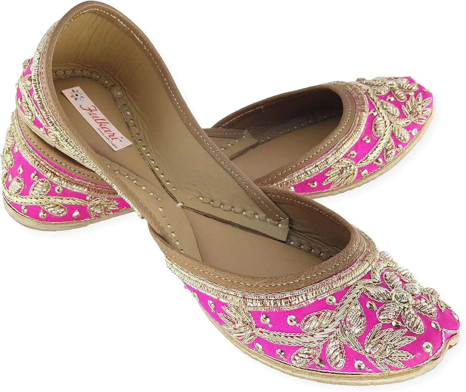 Women's Murraya Genuine Soft Leather Juttis | Bite and Pinch Free Jutis | Punjabi Jutti For Ladies | Bridal Ethnic Stylish Mojari Flats For Girls |