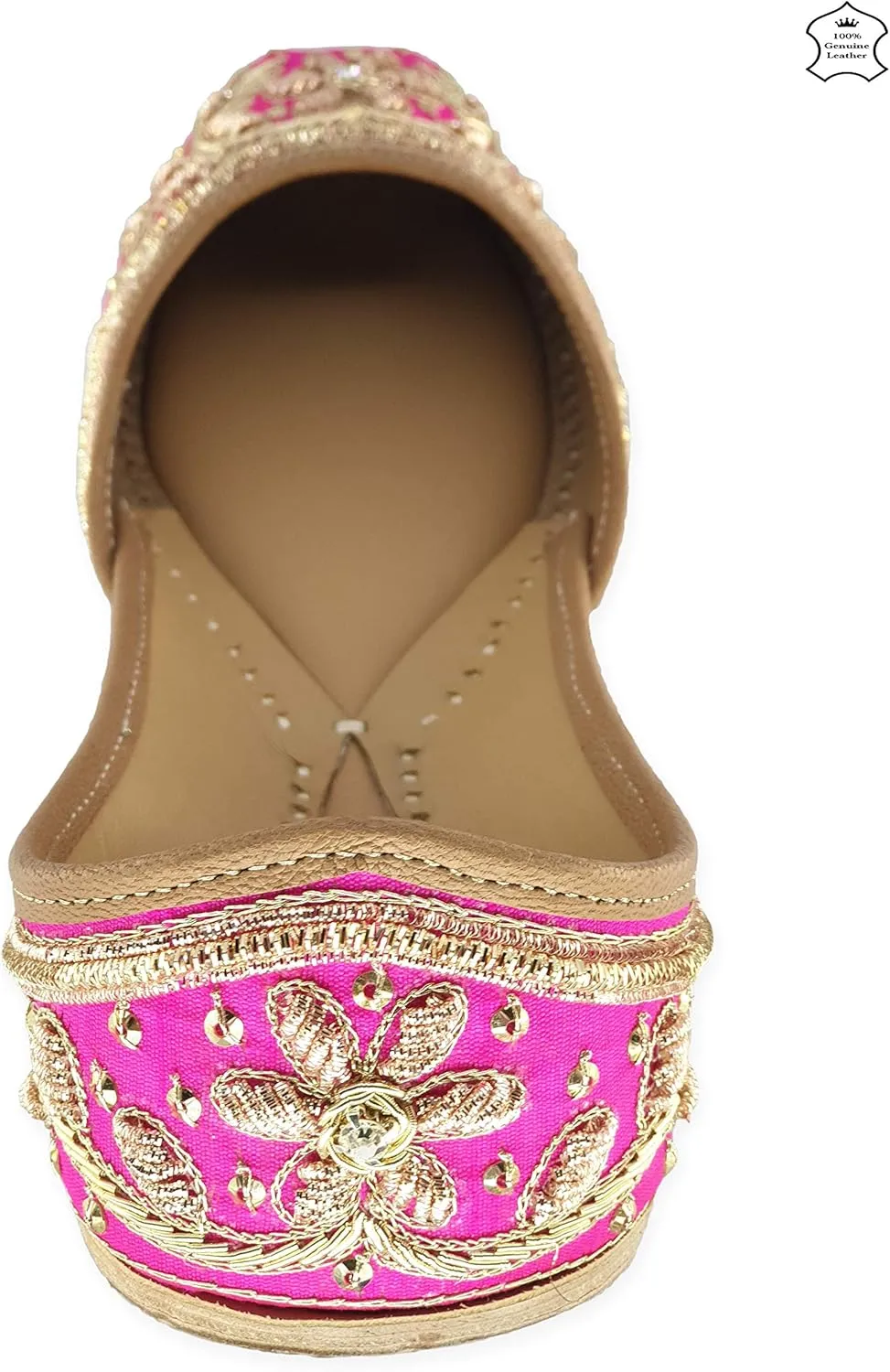 Women's Murraya Genuine Soft Leather Juttis | Bite and Pinch Free Jutis | Punjabi Jutti For Ladies | Bridal Ethnic Stylish Mojari Flats For Girls |
