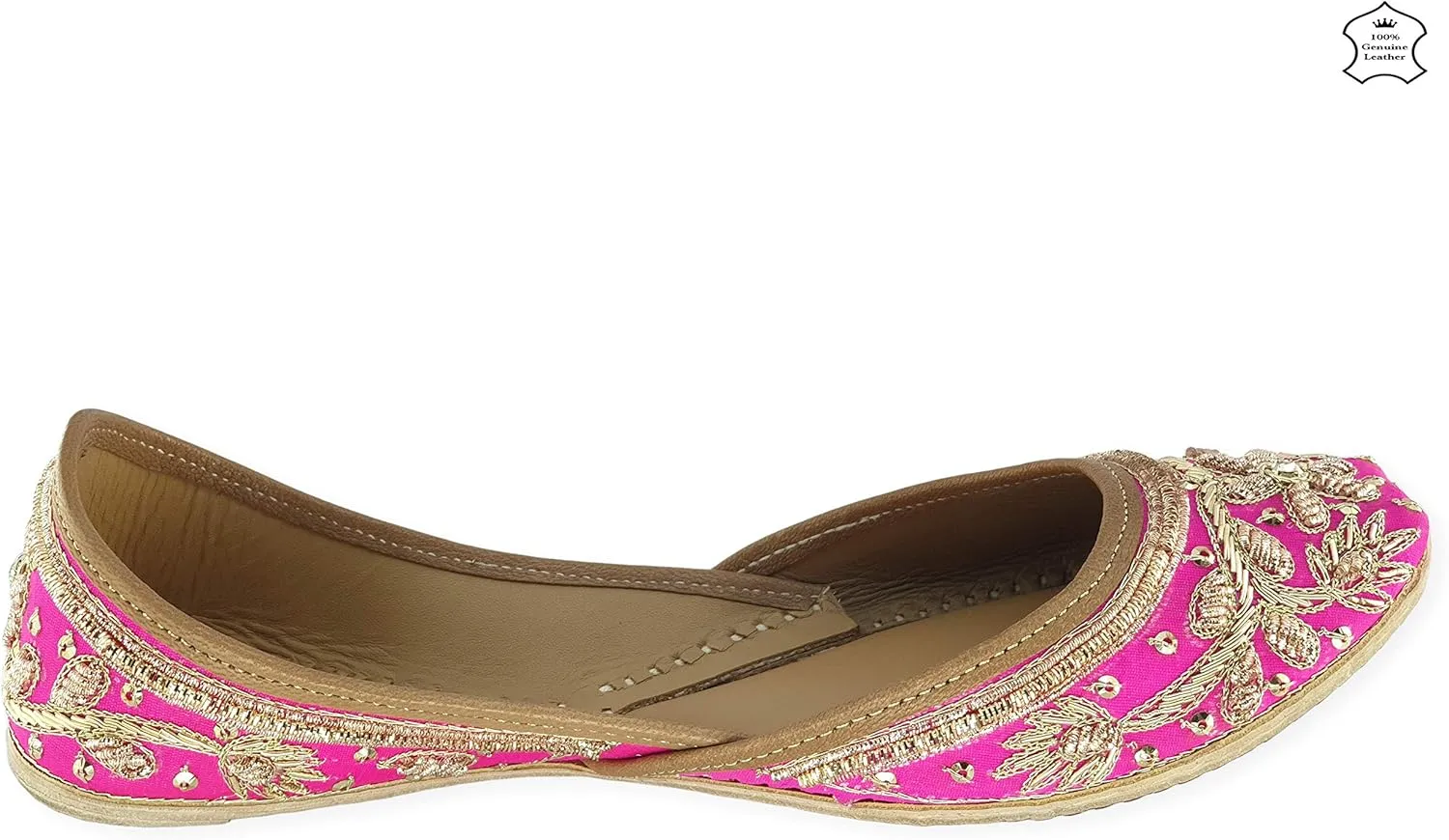 Women's Murraya Genuine Soft Leather Juttis | Bite and Pinch Free Jutis | Punjabi Jutti For Ladies | Bridal Ethnic Stylish Mojari Flats For Girls |