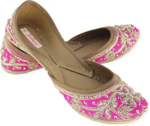 Women's Murraya Genuine Soft Leather Juttis | Bite and Pinch Free Jutis | Punjabi Jutti For Ladies | Bridal Ethnic Stylish Mojari Flats For Girls |