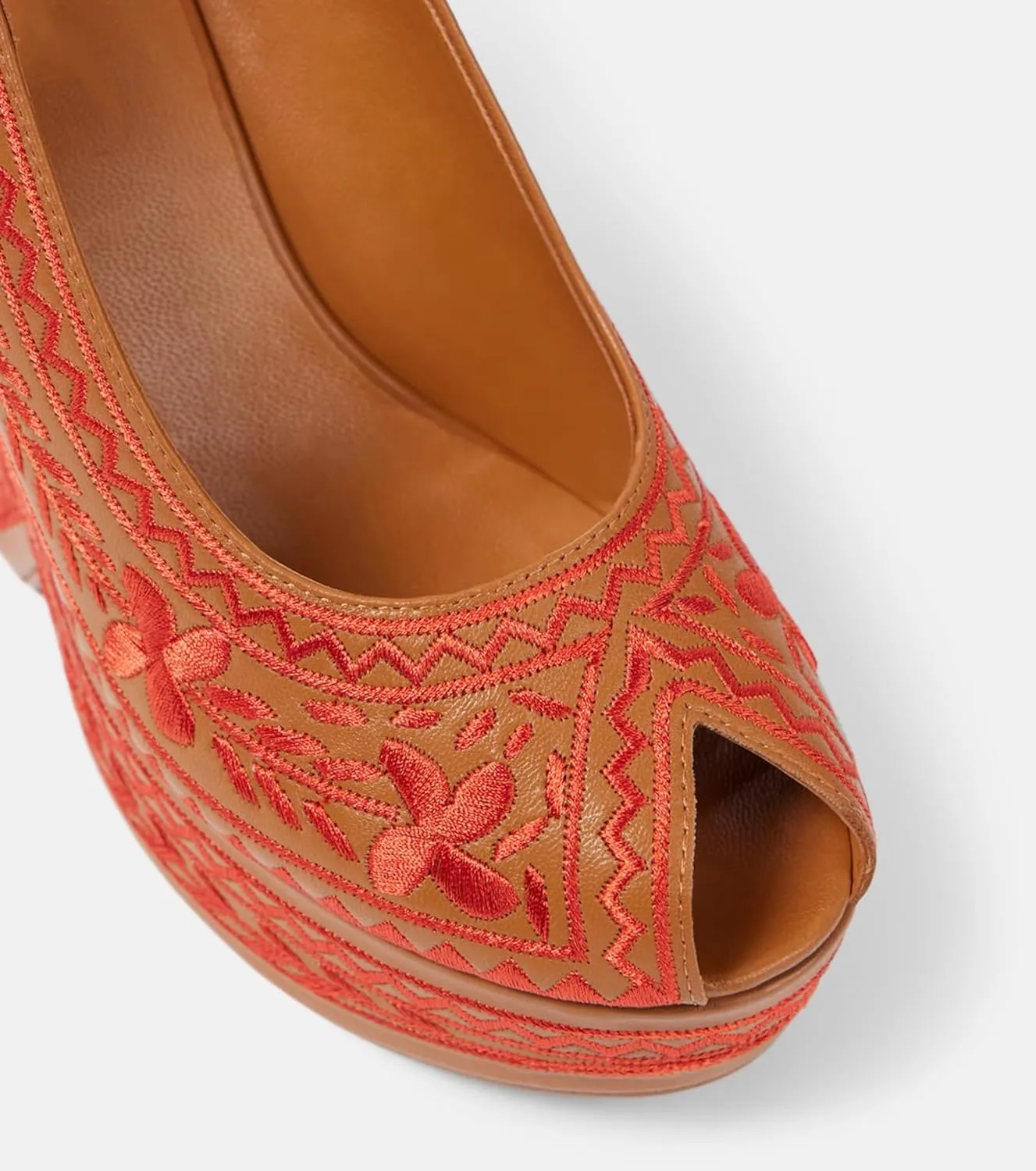 Women's Platform Leather/Rhinestone/Embroidered Slingback Heels Peep Round Toe Wedge Heel Pumps Backstrap Buckle High Heel Dress Shoes Sandals Ladies