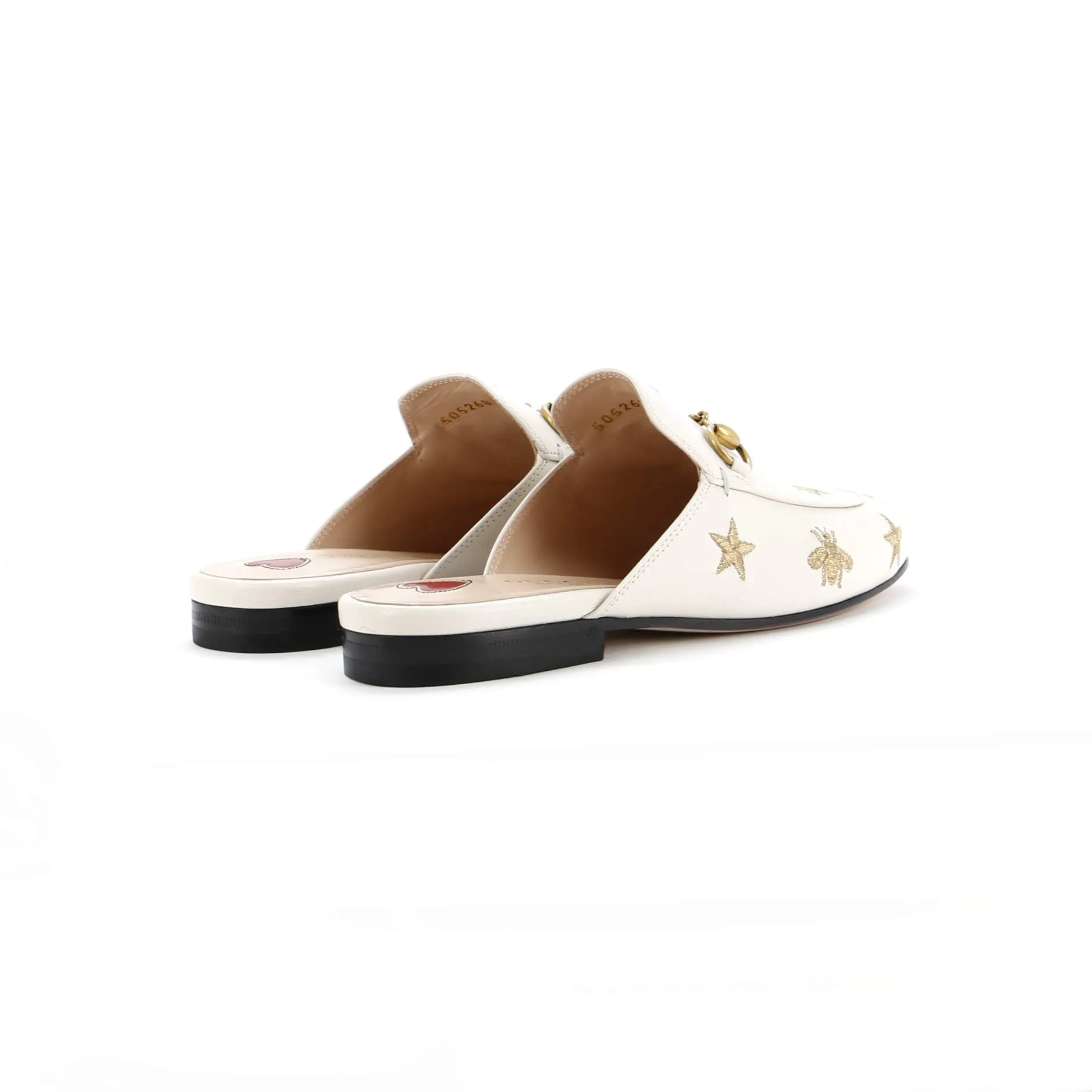 Women's Princetown Mules Embroidered Leather
