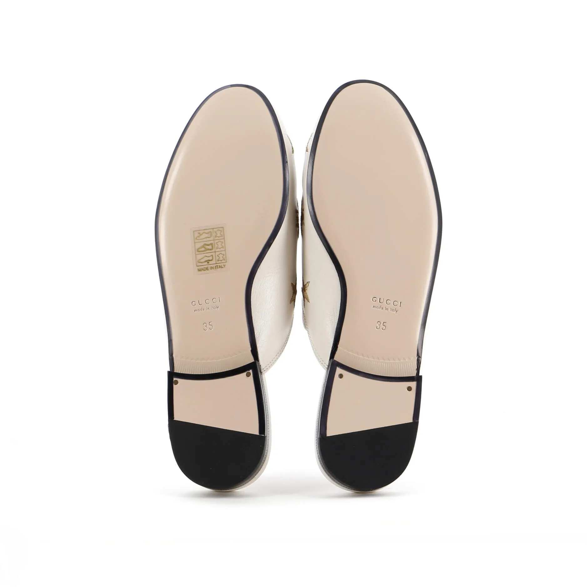 Women's Princetown Mules Embroidered Leather