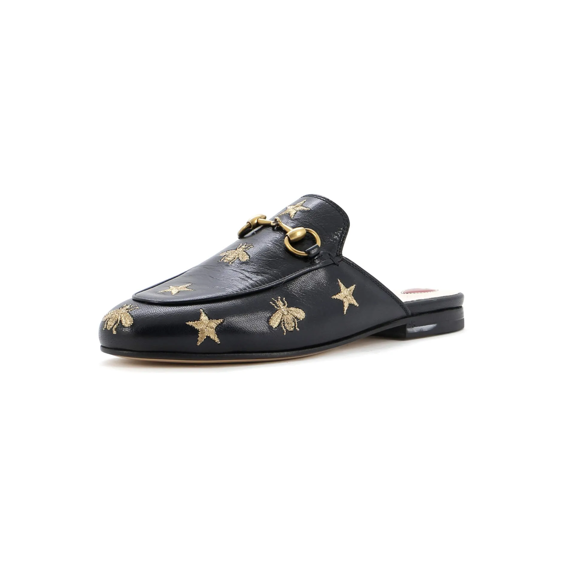 Women's Princetown Mules Embroidered Leather