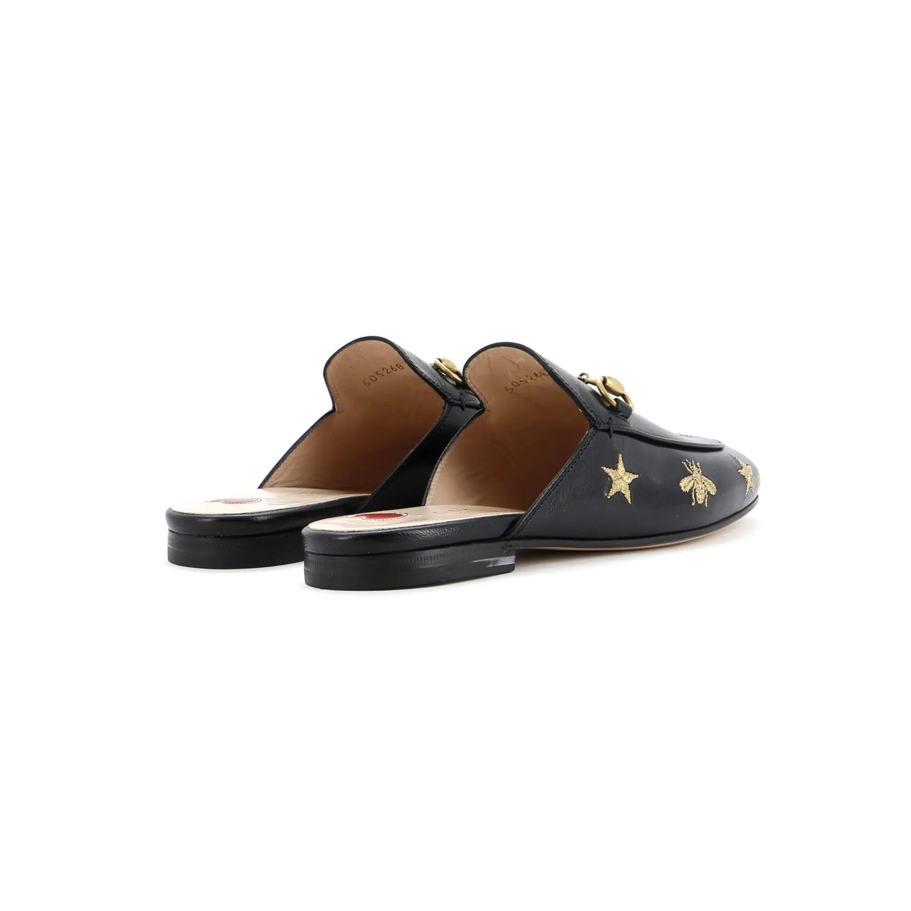 Women's Princetown Mules Embroidered Leather