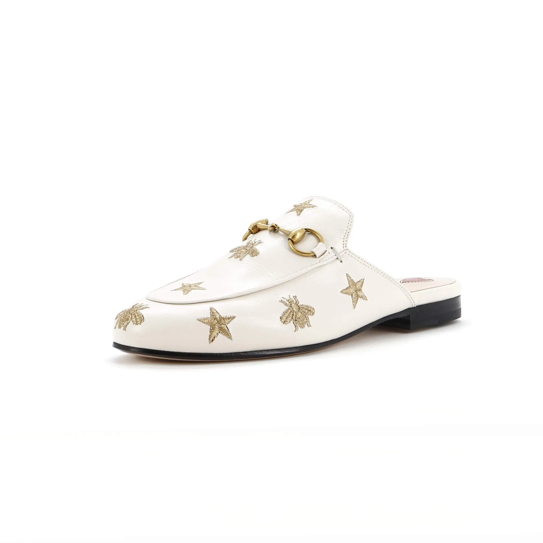 Women's Princetown Mules Embroidered Leather
