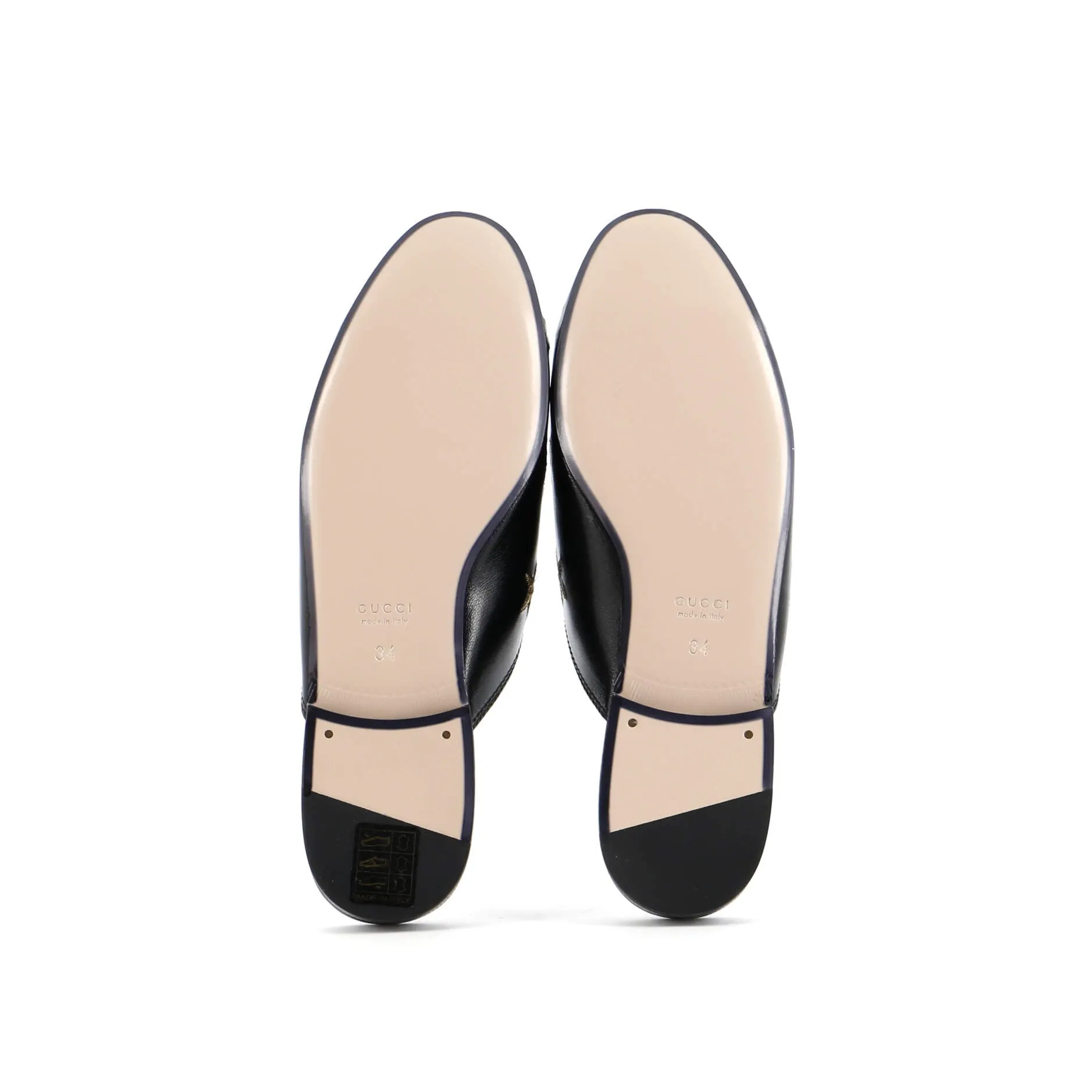 Women's Princetown Mules Embroidered Leather