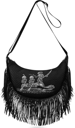 Women's PU Leather Chain Cross Body Bag, Shoulder Handbag Purse with Tassel for Ladies
