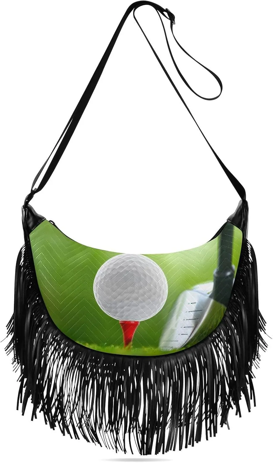 Women's PU Leather Chain Cross Body Bag, Shoulder Handbag Purse with Tassel for Ladies