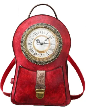 Women's Real Working Clock Bag, Workable Clock Crossbody Handbag Time Function Collection Shoulder Dropship Bag