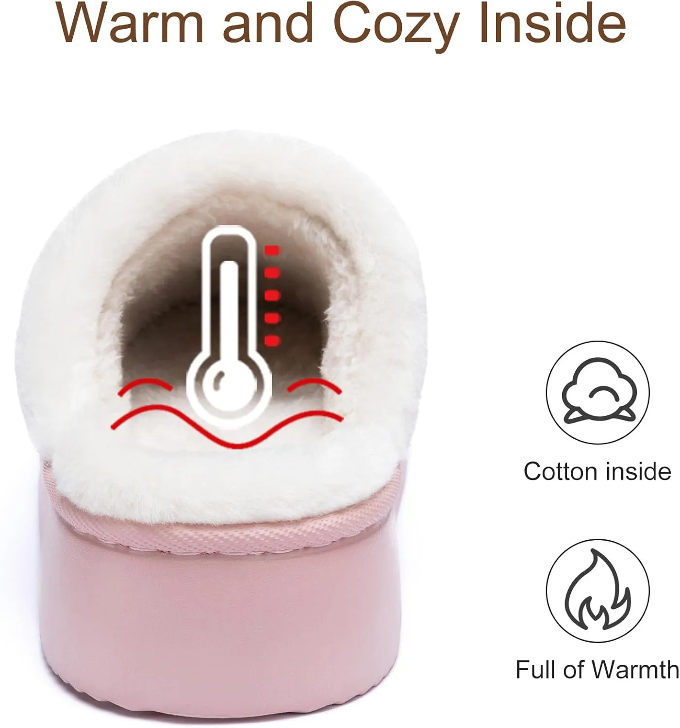Womens Slippers for Women Cozy Memory Foam House Slippers Winter Warm Comfy Furry Shoes for Indoor Outdoor Suede Platform with Anti-Skid Sole