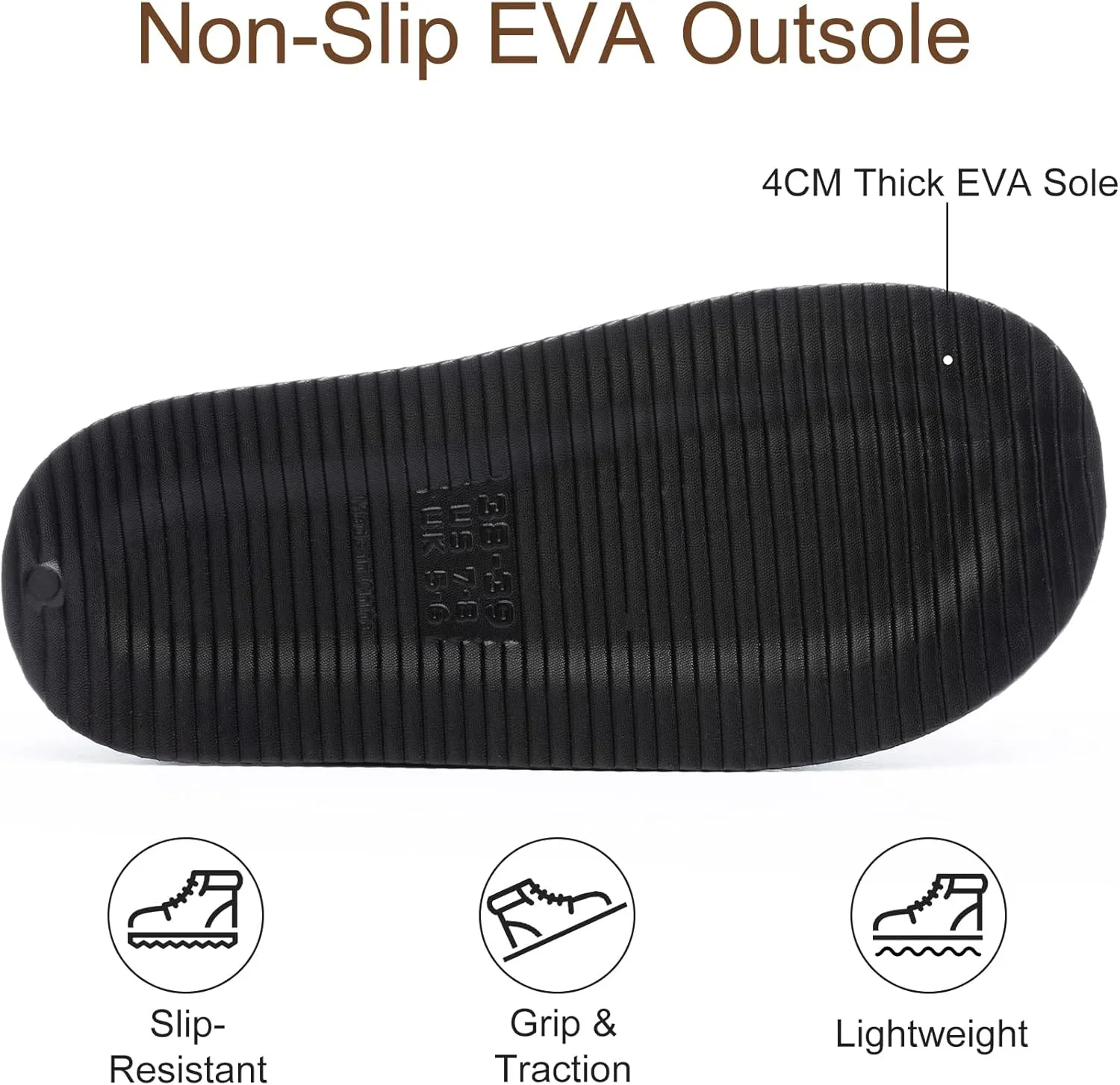 Womens Slippers for Women Cozy Memory Foam House Slippers Winter Warm Comfy Furry Shoes for Indoor Outdoor Suede Platform with Anti-Skid Sole