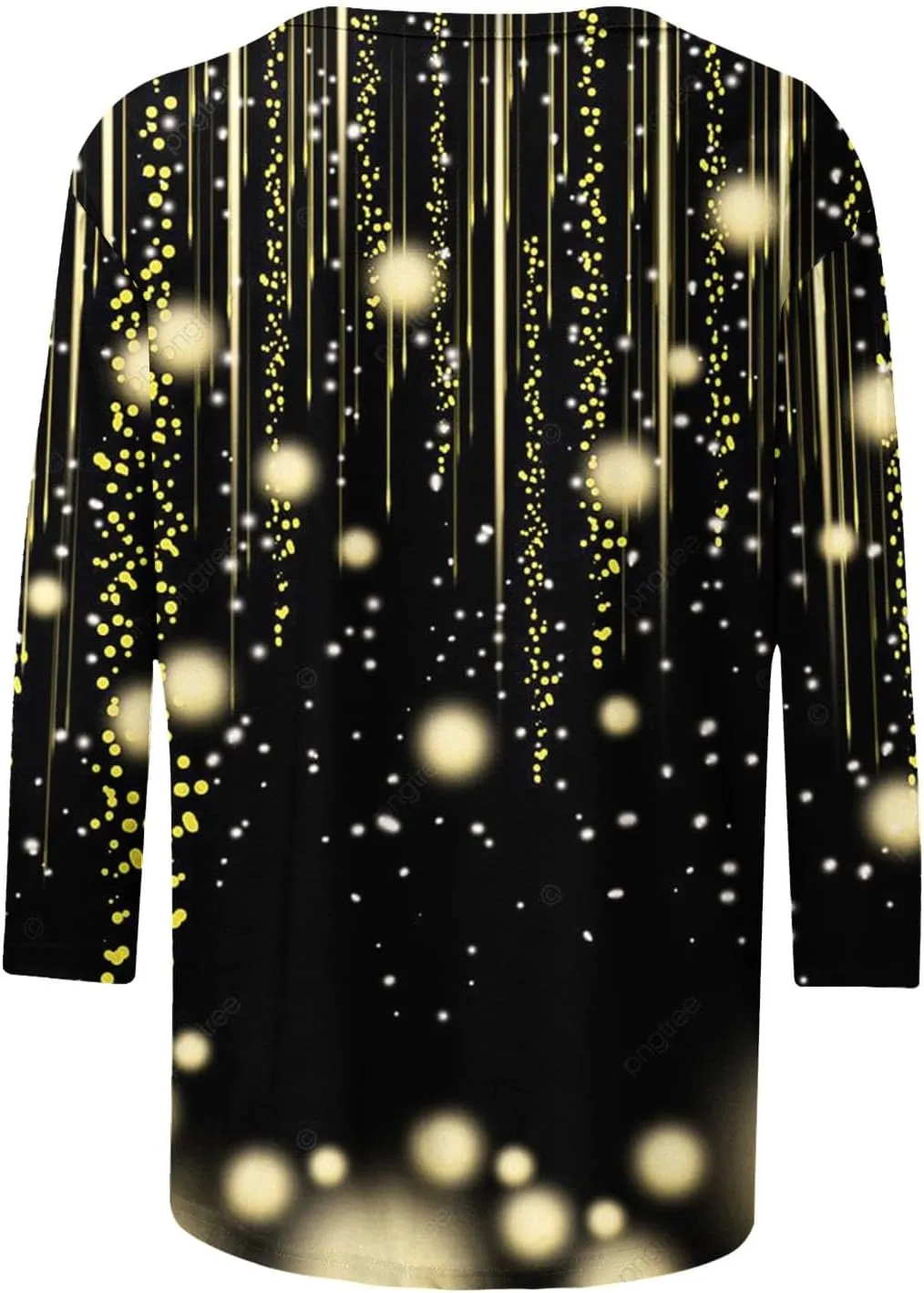 Womens Sparkly Tops and Blouses 3/4 Sleeve Loose Fit Sequin Shirts Casual Crewneck Tees Trendy Outfits Clothing 2024