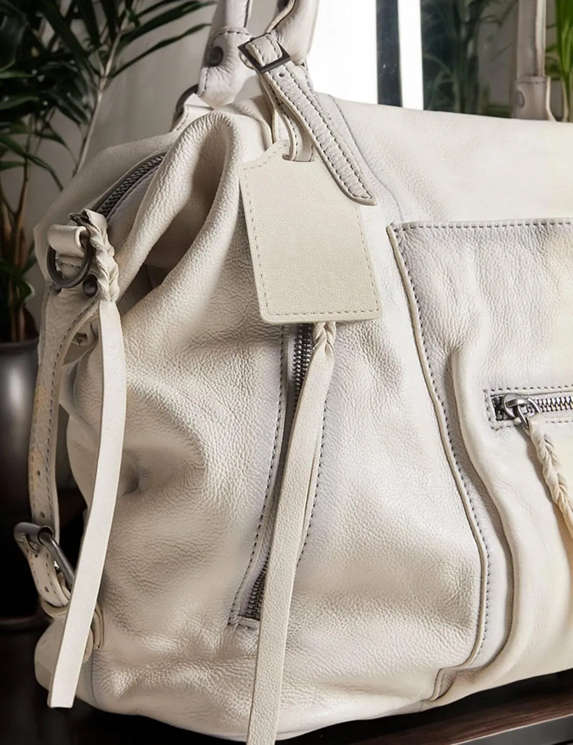 Women's Tote Bag Free Tote Bag People with Zipper Large Women Leather Handbags with Adjustable Strap