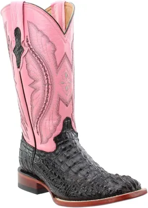 Womens Twilight Embroidered Snip Toe Casual Boots Mid Calf Low Heel 1-2" - Blue