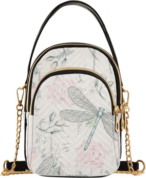 Women's Wave Cross Body Chest Bag, 52 inch Gold Chain Shoulder Handbag Purse