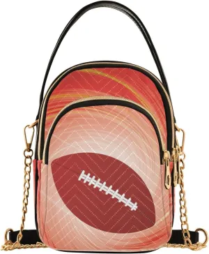 Women's Wave Cross Body Chest Bag, 52 inch Gold Chain Shoulder Handbag Purse